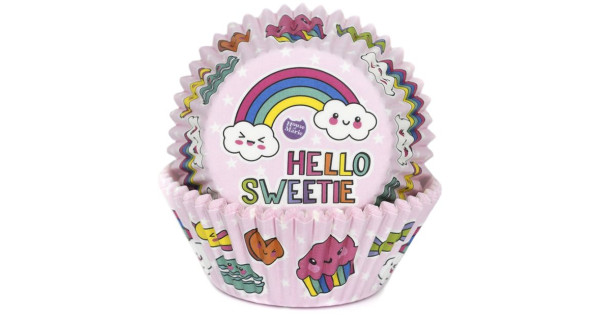 Cápsulas de Cupcakes Arcoíris Hello Sweetie (50) House Of Marie