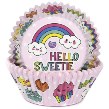 Cápsulas de Cupcakes Arcoíris Hello Sweetie (50) House Of Marie