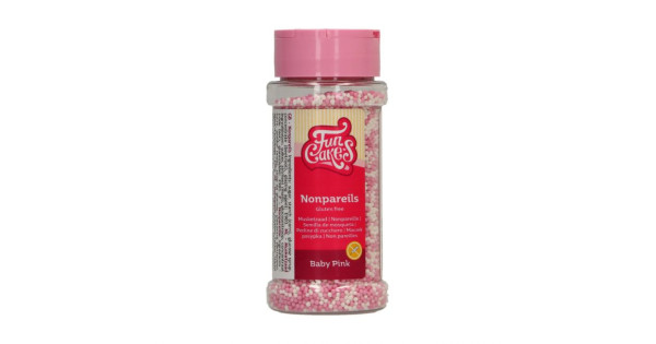 Sprinkles Mini Perlitas Rosa y Blanco Sin gluten 80 g Funcakes