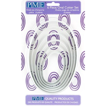 Pack 6 Cortantes Forma Oval PME
