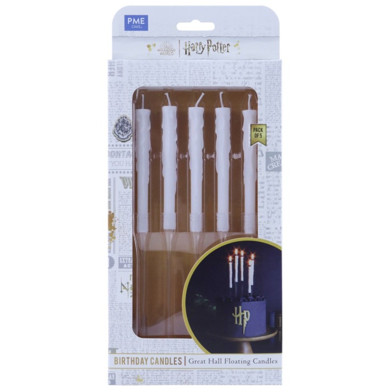 Pack 5 Velas de cumpleaños Flotantes El Gran Comedor Harry Potter PME