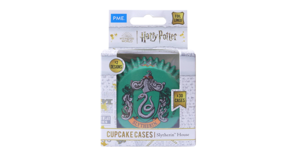 Cápsulas de Cupcakes Azul y Turquesa Slytherin (30) Harry Potter PME