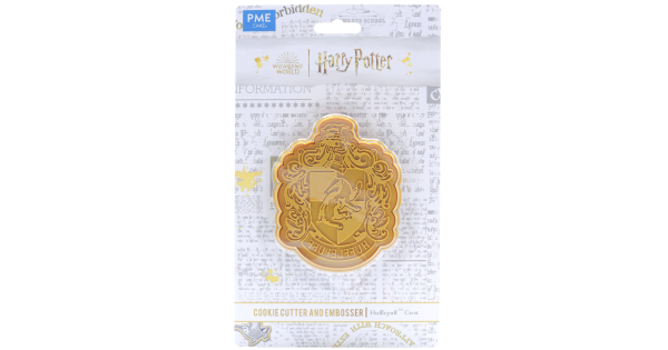 Pack de Cortante y Sello Estampación Escudo Hufflepuff Harry Potter PME