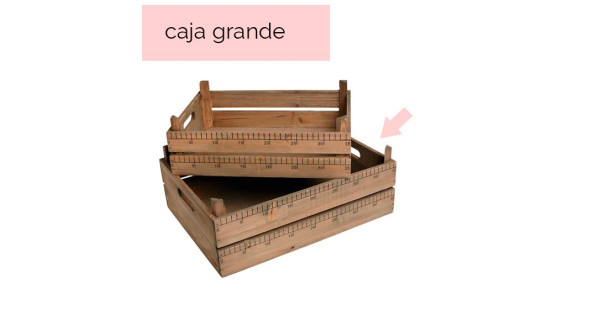Caja de madera con medidas Mediana [CLONE]