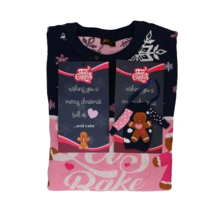 Jersey de Lana Navideño + Mini Ornamento Jersey S Funcakes