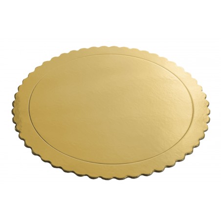 Bandeja redonda 35 cm x 3 mm Oro Extra Fuerte
