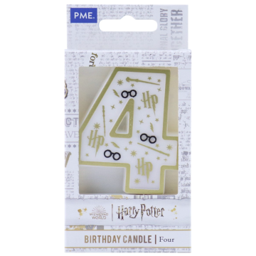 Vela de cumpleaños Número 4 Harry Potter PME