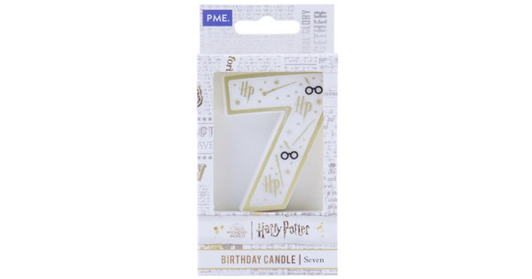 Vela de cumpleaños Número 7 Harry Potter PME