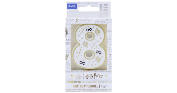 Vela de cumpleaños Número 8 Harry Potter PME