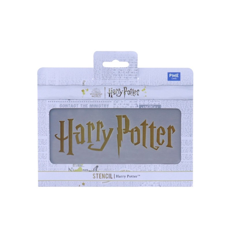 Plantilla Stencil para tarta Harry Potter PME