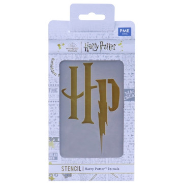 Plantilla Sténcil para tarta Iniciales HP GRANDE Harry Potter PME