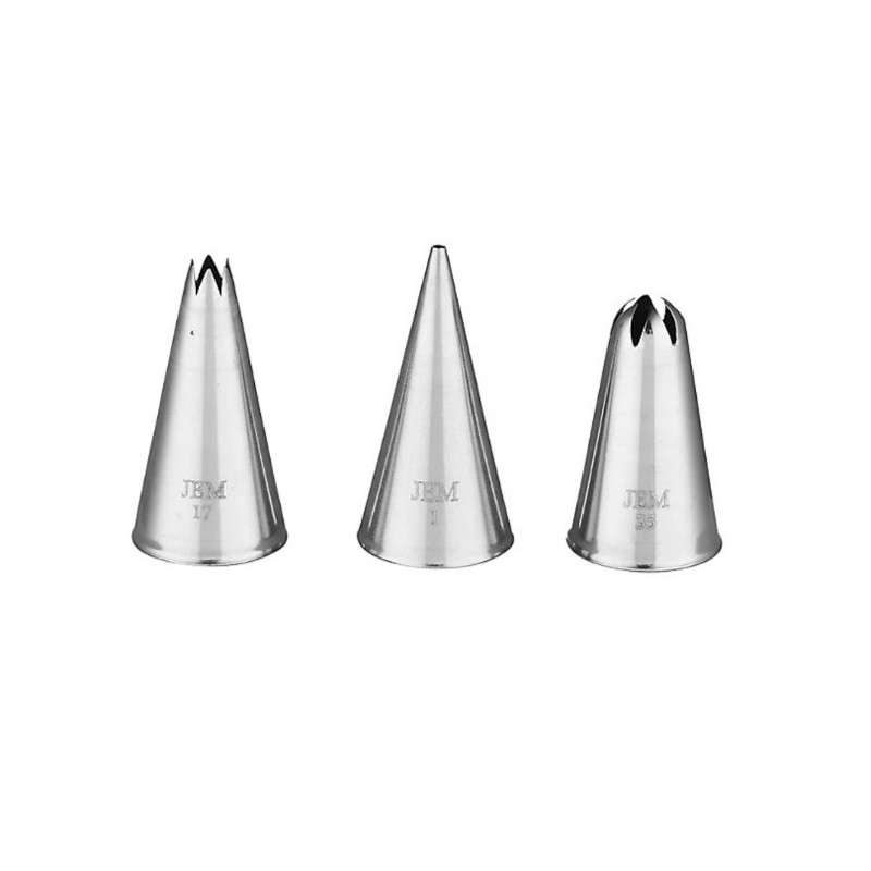 Pack 3 Boquillas Puntos y Conchas nº 1, 17, 35 PME