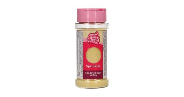 Sprinkles Cristales de Azúcar Amarillo 80 g Funcakes