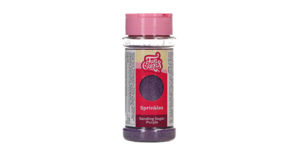 Sprinkles Cristales de Azúcar Violeta 80 g Funcakes