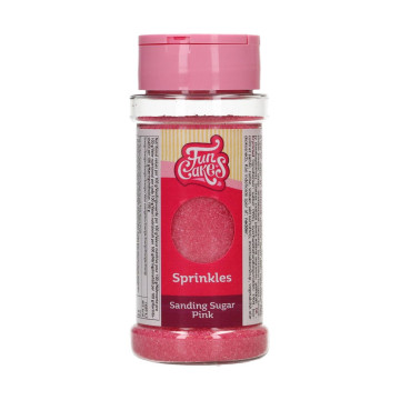 Sprinkles Cristales de Azúcar Rosa 80 g Funcakes