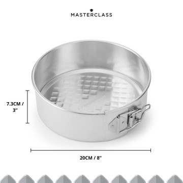 Molde redondo desmontable de 20 cm Aluminio 100% Reciclado Master Class Kitchen Craft