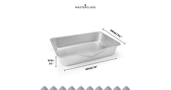 Molde rectangular 38 x 27 cm Aluminio 100% Reciclado Master Class Kitchen Craft