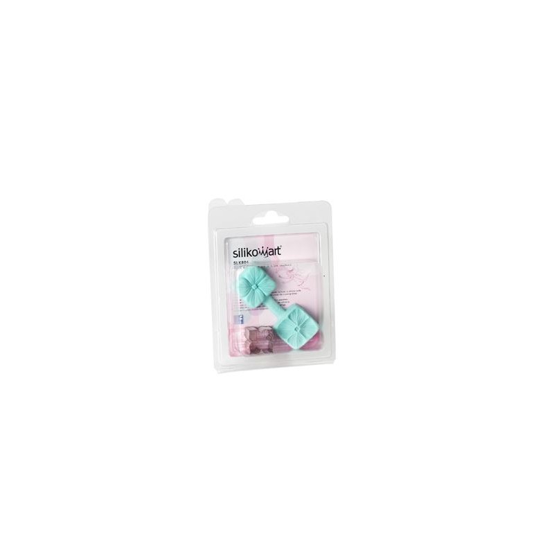 Pack Cortante + Molde para fondant de silicona Hortensia SilikoMart.