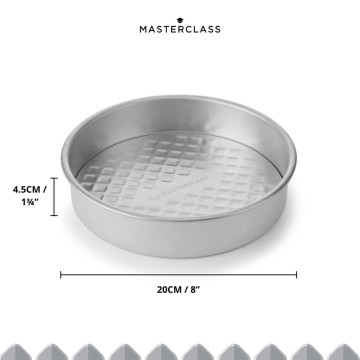 Molde redondo de 20 cm Aluminio 100% Reciclado Master Class Kitchen Craft