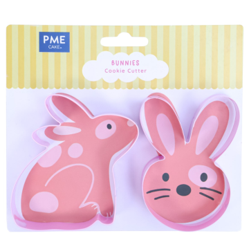 Pack 2 Cortantes de Galletas Conejos de Pascua PME