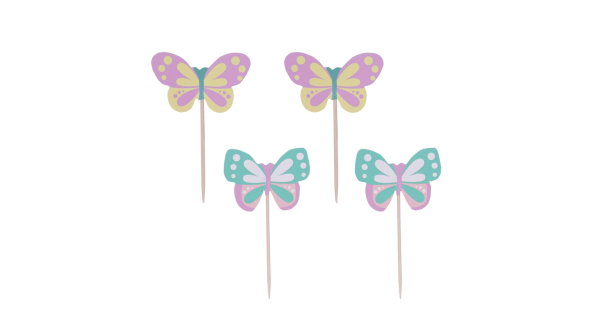 Pack 24 toppers Mariposas Pascua PME