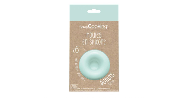 Pack 6 moldes Donuts Individuales Scrapcooking