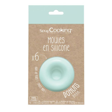 Pack 6 moldes Donuts Individuales Scrapcooking