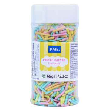 Fideos de azúcar Colores pasteles 60 g PME