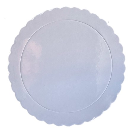 Bandeja redonda 20 cm x 3 mm Blanco Extra Fuerte