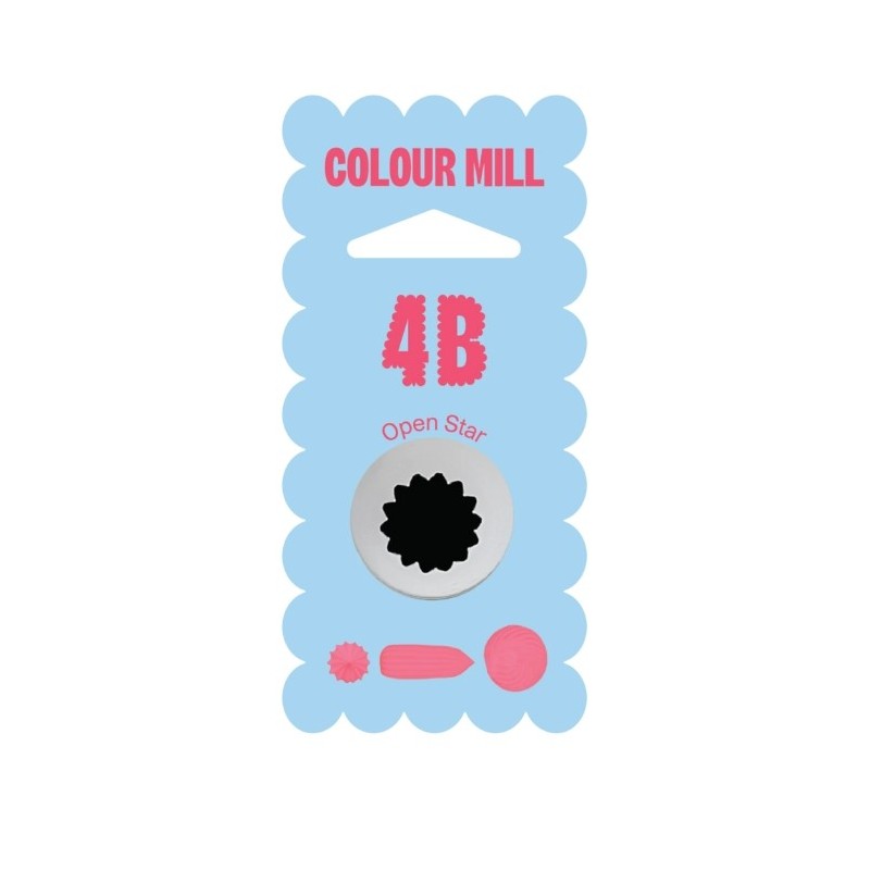 Boquilla nº 4B estrella abierta Colour Mill