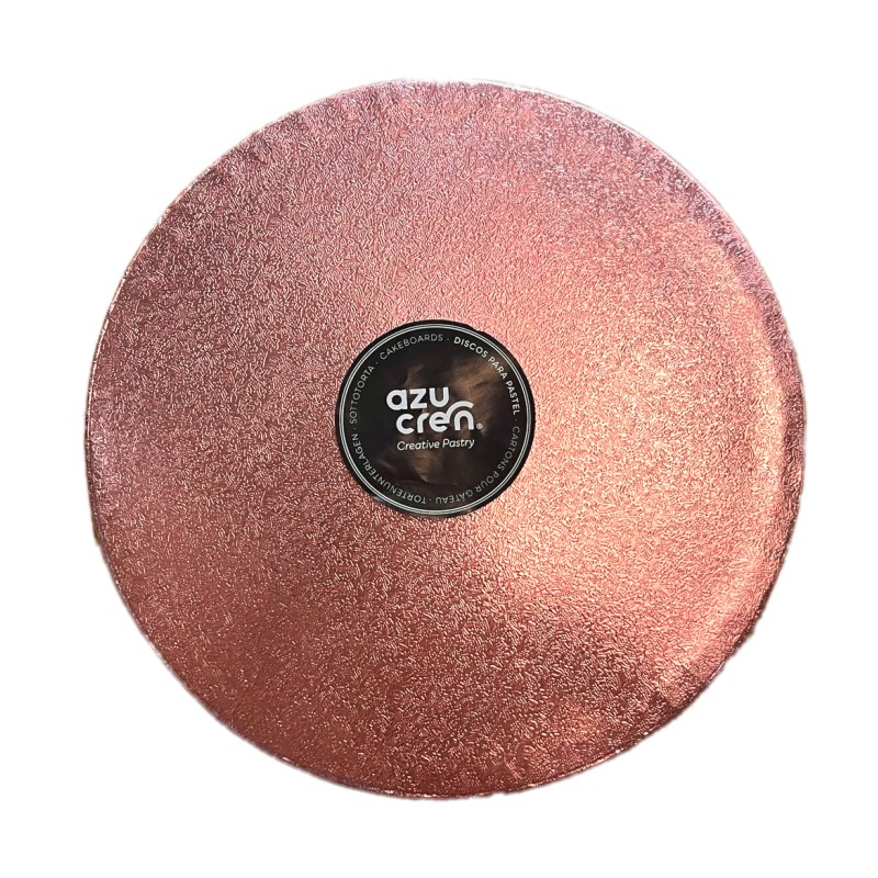 Bandeja de presentación Rosa Oro 25 x 1.2 cm Azucren
