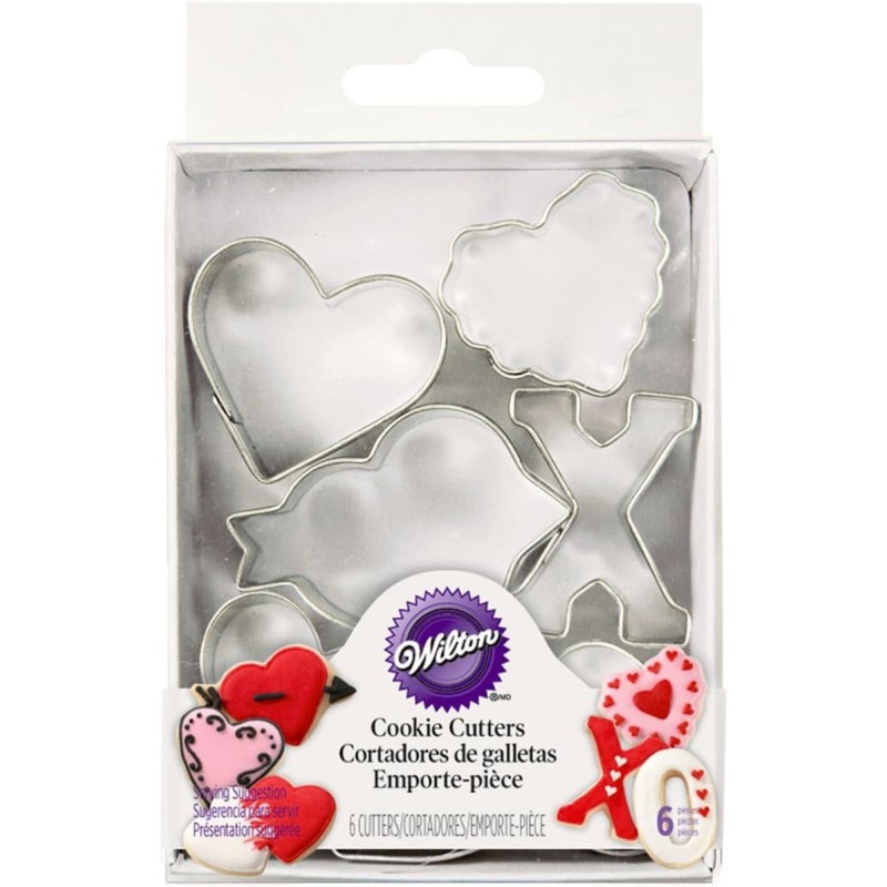 Pack de 6 cortantes minis Sweetheart Wilton