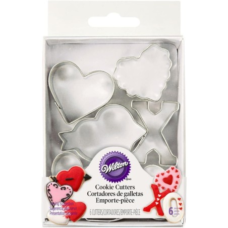 Pack de 6 cortantes minis Sweetheart Wilton
