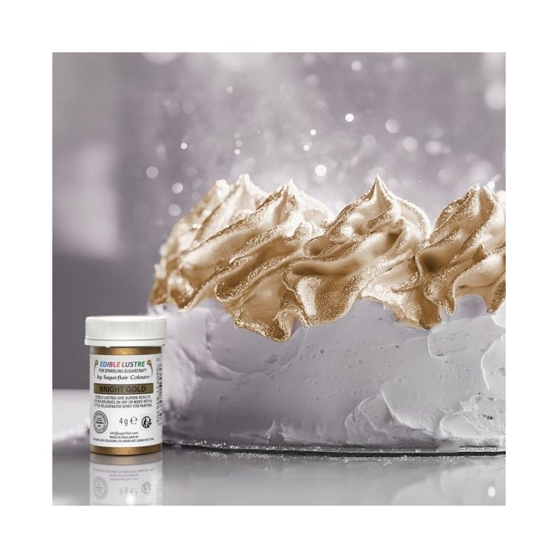 Polvos de brillo Oro Brillante Bright Gold 4 g Sugarflair