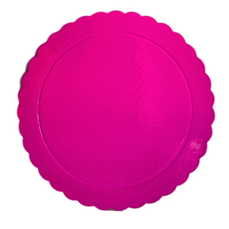 Bandeja redonda 25 cm x 3 mm Fucsia Extra Fuerte