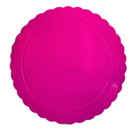 Bandeja redonda 25 cm x 3 mm Fucsia Extra Fuerte