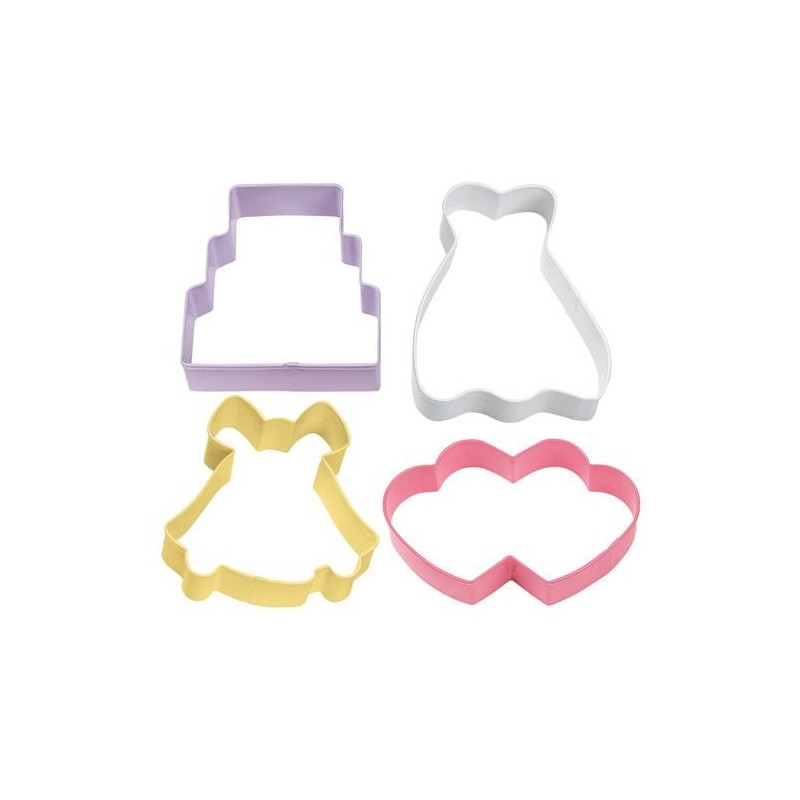 Pack Cortante de galleta Boda Wilton
