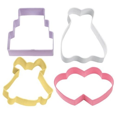 Pack Cortante de galleta Boda Wilton