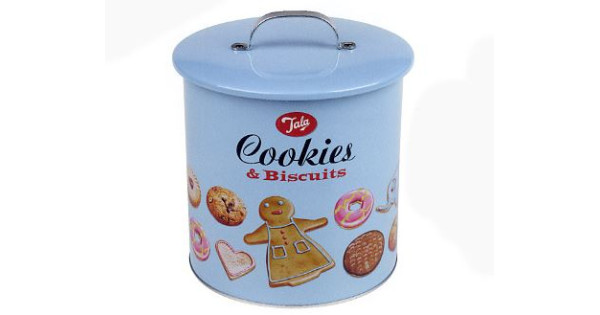 Caja de Galletas Lata Cookies & Biscuit Retro Tala