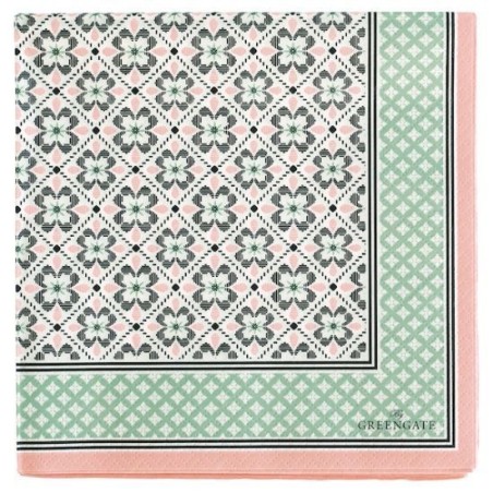 Servilleta de papel Lamia Peach Green Gate