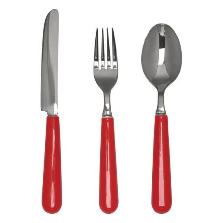 Set de 3 cubiertos con mango de cerámica roja Green Gate