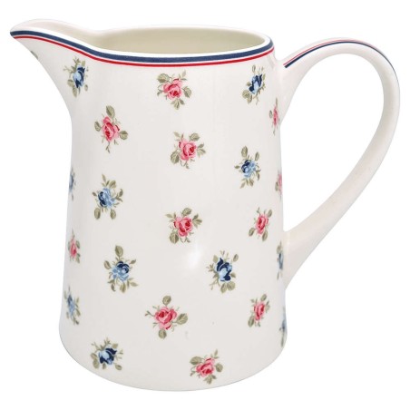 Lechera de cerámica 1L Hailey White Green Gate