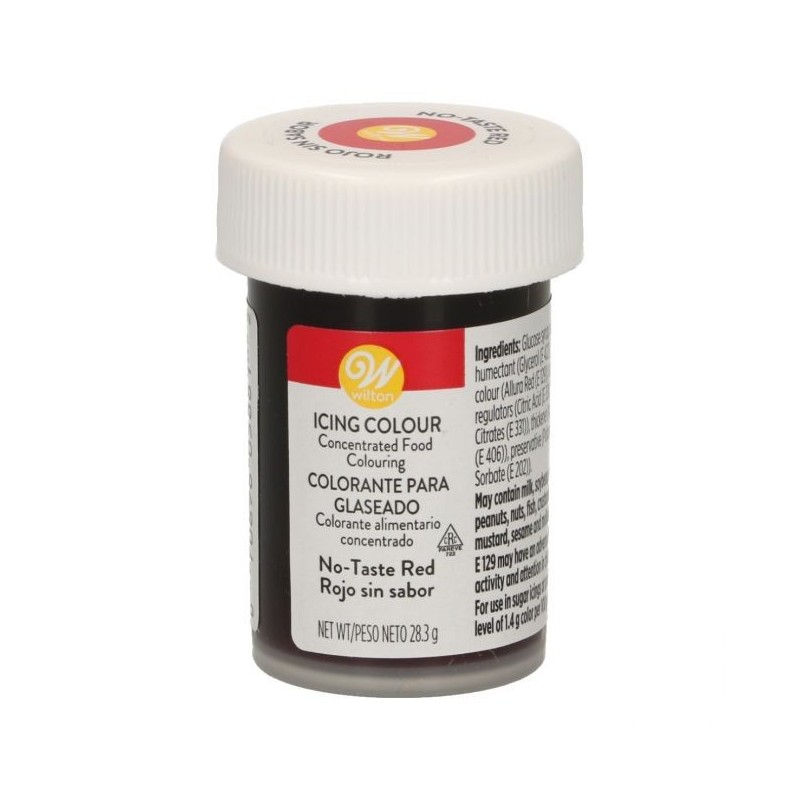 Colorante en gel Rojo sin sabor Wilton