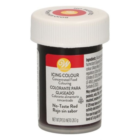 Colorante en gel Rojo sin sabor Wilton
