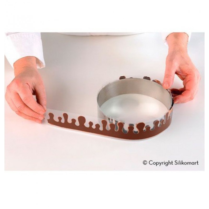 Plantilla de silicona para chocolate Fuoco Silikomart Professional
