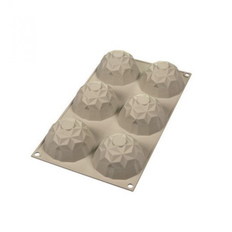 Molde 6 cavidades de silicona Mini Gemma Silikomart Professional