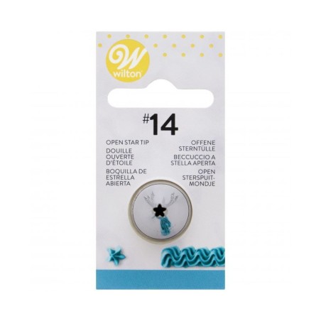 Boquilla nº 14 rizada abierta Wilton