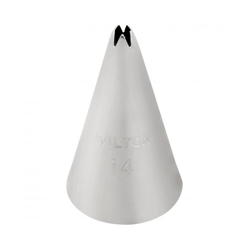 Boquilla nº 14 rizada abierta Wilton
