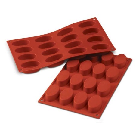Molde 16 cavidades Oval Silicona Terracota SLK