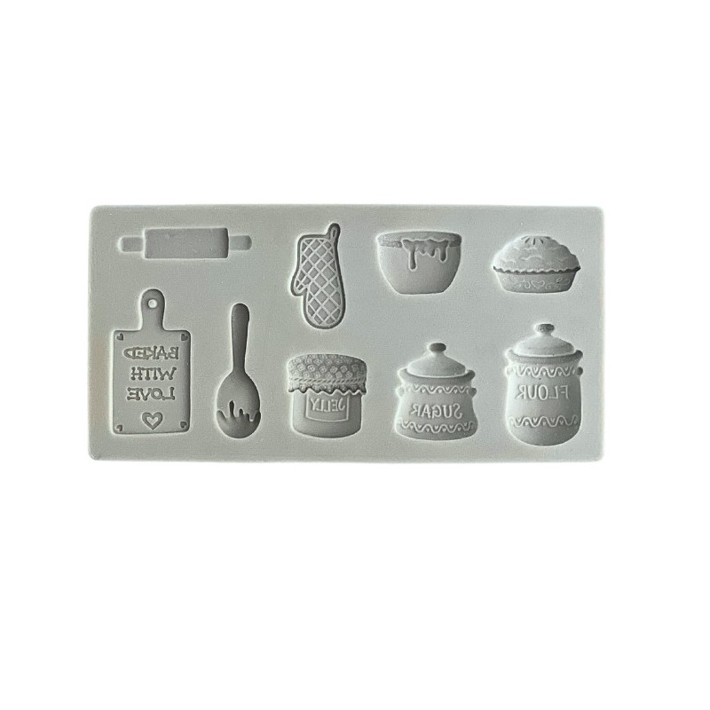 Molde silicona para fondant Home Baking Alphabet Mould.